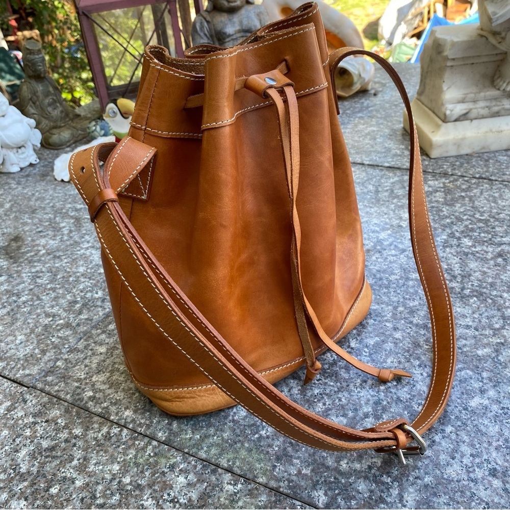 Boho Drawstring Bucket Bag - image 8